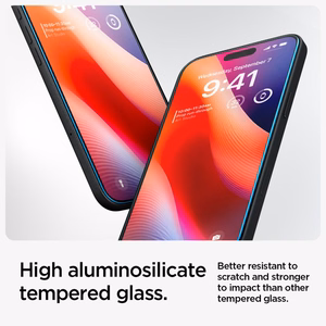 Spigen Glas.tR EZ Fit grūdintas apsauginis stiklas iPhone 15 / 16