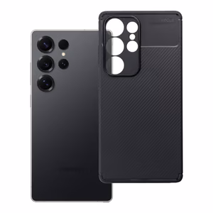 Dėklas CARBON PREMIUM telefonui SAMSUNG S25 Ultra juodas