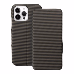 FOLIO šoninis magnetinis knygos tipo dėklas telefonui IPHONE 14 PRO MAX rudas