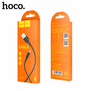 USB kabelis Hoco X25 microUSB 1.0m juodas