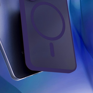 "3mk Smoke MagCase" dėklas "iPhone 17 Pro Max" - violetinės spalvos permatomas