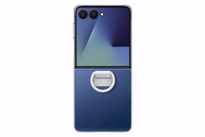 Samsung dėklas su žiedu Samsung Galaxy Z Flip7 - permatomas