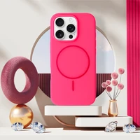 Magsafe plonas silikoninis dėklas Iphone 17 Air - rožinis