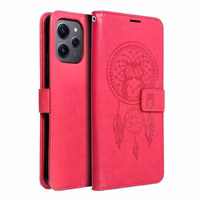 MEZZO Knyginis dėklas telefonui XIAOMI Redmi 12 4G / 12 5G sapnų gaudyklė purpurinė