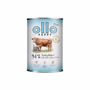 Ollo Plus Puppy Kolagen šunų ėdalas su kalakutiena ir jautiena, 400 g