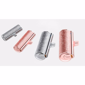 VEGER išorinė baterija 5000 mAh su įmontuotu jungtimi Type C PD QC3.0 2,4A 12W PlugOn (W0573) violetinė