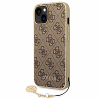 Guess GUHCP14MGF4GBR iPhone 14 Plus/ 15 Plus 6.7" rudas/rudas dėklas 4G Charms Collection