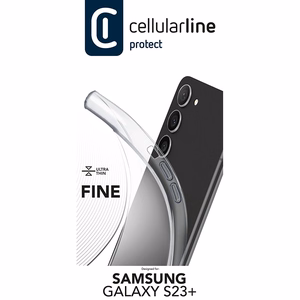 Cellularline Fine dėklas, skirtas Samsung Galaxy S23+, skaidrus