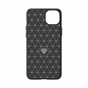 Lankstus anglies rašto dėklas telefonui iPhone 15 Plus Carbon Case - juodas