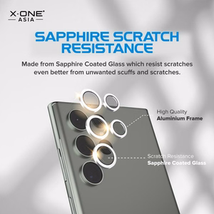 X-ONE Sapphire Kameros Apsauga - Samsung Galaxy S23/S23 Plus - sidabrinė