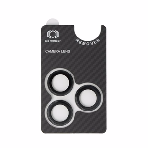 Grūdintas stiklas Tel Protect 3D objektyvo Aramid serija kamerai Iphone 15 Pro/15 Pro Max (3 objektyvai)