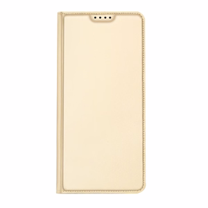 Dux Ducis Skin Pro dėklas Xiaomi Redmi Note 12 Pro / Poco X5 Pro 5G Flip kortelių piniginė stovas auksinė