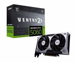 Graphics Card|MSI|NVIDIA GeForce RTX 5060|8 GB|GDDR7|128 bit|PCIE 5.0 16x|Dual Slot Fansink|RTX50608GVENTUS2XOC