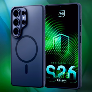 "3mk Smoke MagCase" dėklas, skirtas "Samsung Galaxy S26 Ultra" - pilkas permatomas