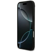 Guess 4G žiedinis klasikinio logotipo magnetinis dėklas telefonui iPhone 17 Air - juodas