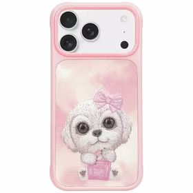 Nimmy Big Eyed Pet 2.0 Dėklas telefonui iPhone 17 - rožinis