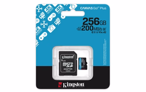 Kingston Technology Canvas Go! Plus 256 GB MicroSD UHS-I Klasės 10