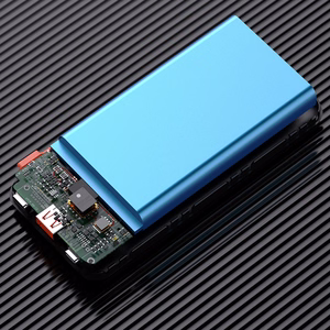 Wozinsky WFC-15B 20000mAh 22.5W išorinė baterija, PD20W, integruoti Lightning ir USB-C laidai, juoda