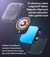 Benks Išorinė baterija 5000mAh YP59 3 in 1 - Type C - magnetinė, indukcinis 15W juoda