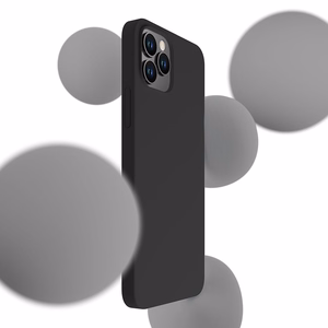 3mk silikoninis dėklas iPhone 12 Pro Max - juodas