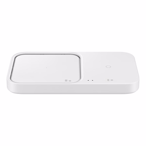 100% originalus belaidis įkroviklis Samsung Duo EP-P5400TWEGEU, baltas, 15W, su tinklo įkrovikliu ir kabeliu