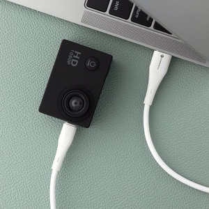 Kabelis FORCELL F-ENERGY C341 USB A į Micro USB QC3.0 2,4A 18W Silikoninis 1 m baltas (m)