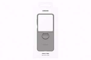 PF741TJEGWW silikoninis dėklas Samsung Galaxy Flip6, pilkas