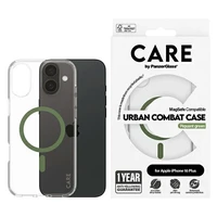CARE by PanzerGlass Flagmano dėklas telefonui iPhone 16 Plus 6.7" žalias/žalias Magnetinis 1371