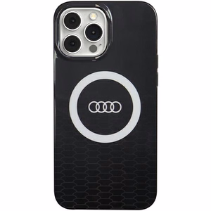 Audi IML Didelis Logotipas Magnetinis dėklas telefonui iPhone 13 Pro / 13 - juodas