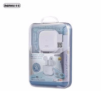 REMAX BLUETOOTH EARPHONES TWS W6 juodas BT 5.3