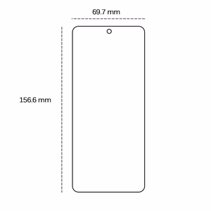 Apsauginis 2,5D grūdintas stiklas, skirtas "Samsung Galaxy A35 5G