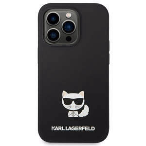Karl Lagerfeld KLHCP14LSLCTBK iPhone 14 Pro 6.1 "hardcase black / black Silicone Choupette Body