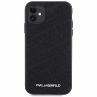 Karl Lagerfeld Quilted K Pattern dėklas telefonui iPhone 11 / Xr - juodas