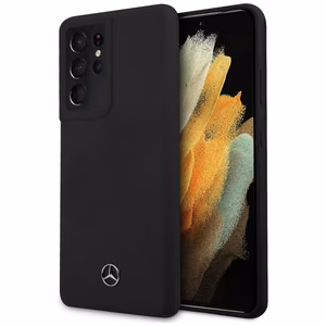 Dėklas telefonui Mercedes Silikoninis Line dėklas Samsung Galaxy S21 Ultra juodas