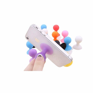 Telefono laikiklis su apvalia galvute - raudonas