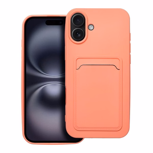 Dėklas telefonui CARD IPHONE 16 Plus rožinis