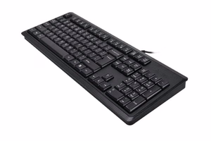 A4Tech KR-92 klaviatūra Universalus USB QWERTY Anglų Juoda