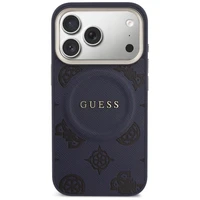 Guess Peony Hot Stamp MagSafe Case for iPhone 17 Pro Max - Blue