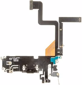 Lanksčioji jungtis skirta iPhone 14 Pro įkrovimo kontaktų, su mikrofonu Space Black originali (used Grade A)