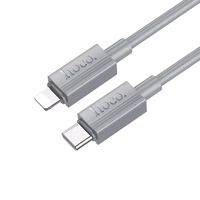 Kabelis USB-C į Lightning Hoco PD 27W 1 m X107 pilkas