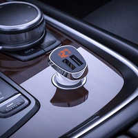 Borofone automobilinis įkroviklis BZ15 Auspicious - 2xUSB - 2,4A su USB to MicroUSB kabeliu baltas