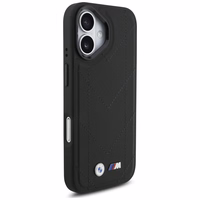 BMW M Quilted Logo MagSafe dėklas telefonui iPhone 17 - juodas