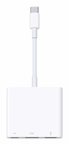 Apple USB-C Digital AV Multiport Adapter – USB-C kelių jungčių adapteris su HDMI ir USB-A, baltas (MW5M3ZM/A)