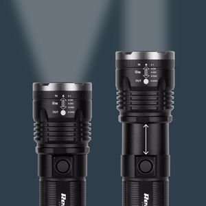 High-power rechargeable flashlight, 20 W