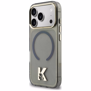Karl Lagerfeld IML K Head Logo MagSafe Dėklas for iPhone 17 Pro Max - juodas
