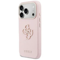 GUESS case for IPHONE 17 Pro GUHCP17L5PS4RGGP (PU FW Resin Logo) pink