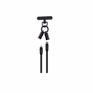 Devia кабель-шнурок 2in1 PD USB-C - Lightning 1,2 м 27W фиолетовый