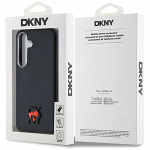 DKNY Odinis Heart of NY dėklas Samsung Galaxy S25 - Juodas
