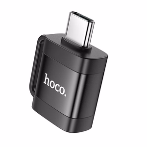 adapteris OTG USB C do USB A Hoco 3A UA31C juodas