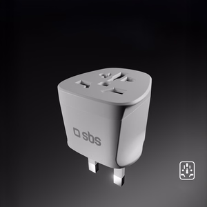 Adapteris iš UK sieninio kištuko į universalų kištuką